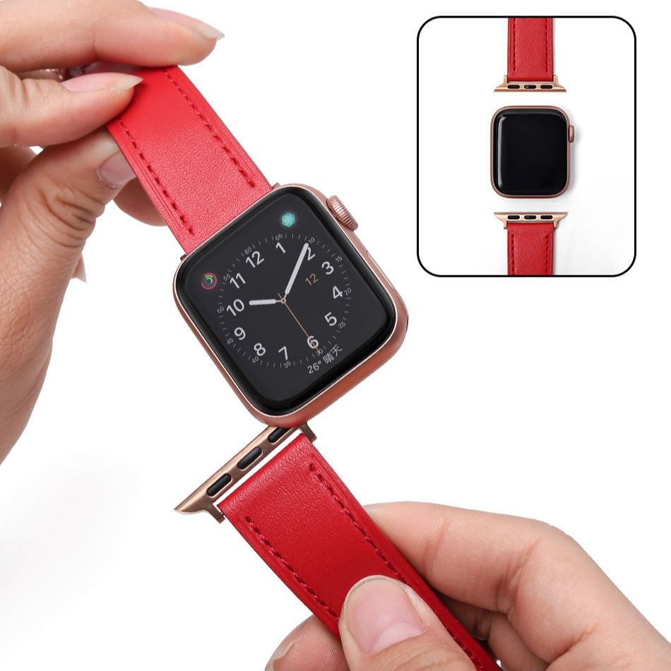 アップルウォッチバンド 頭層牛革柔軟仕上げ本革時計替えベルト