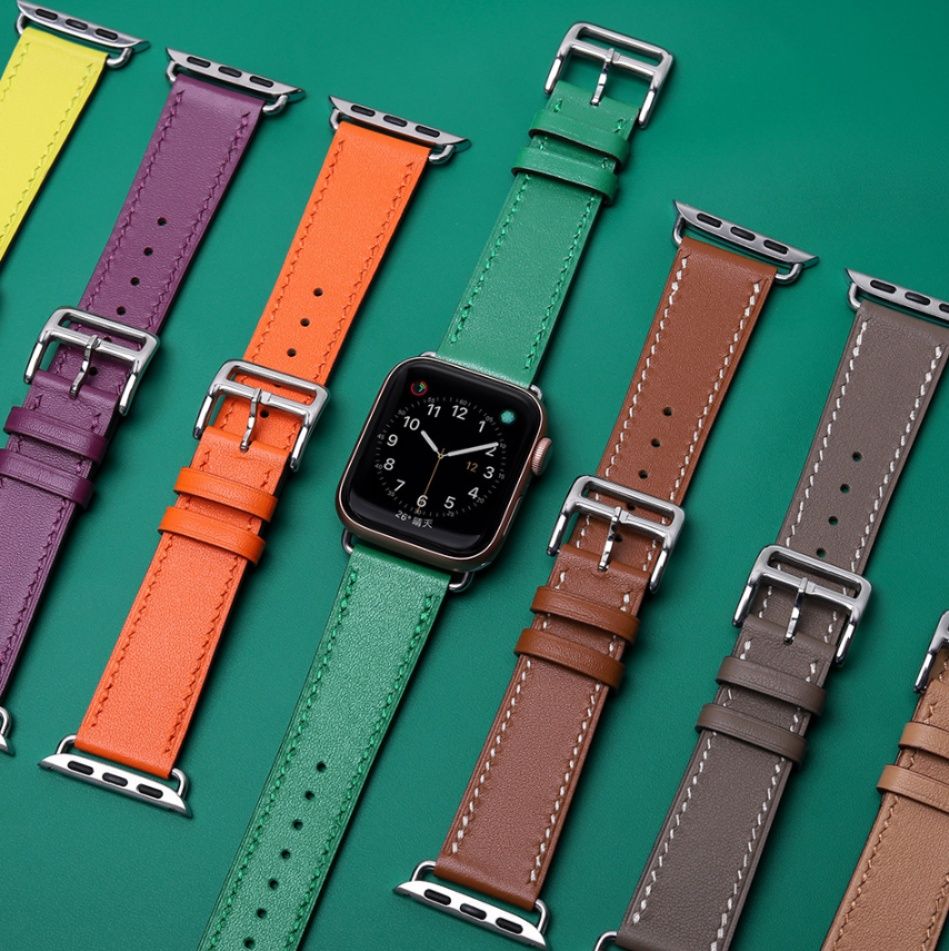 アップルウォッチバンド 手縫いステッチ本革レザー替えベルト