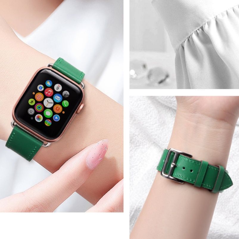 アップルウォッチバンド 手縫いステッチ本革レザー替えベルト