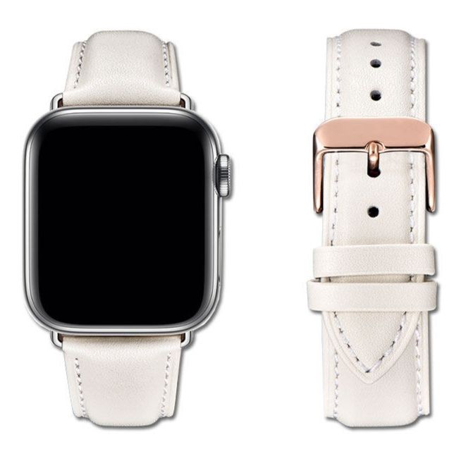 アップルウォッチバンド 型押しクロコダイル調本革バンド上品ステッチデザイン