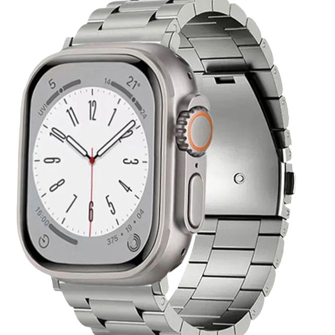 アップルウォッチバンド ステンレス 高級金属製三連リンク時計替えベルト