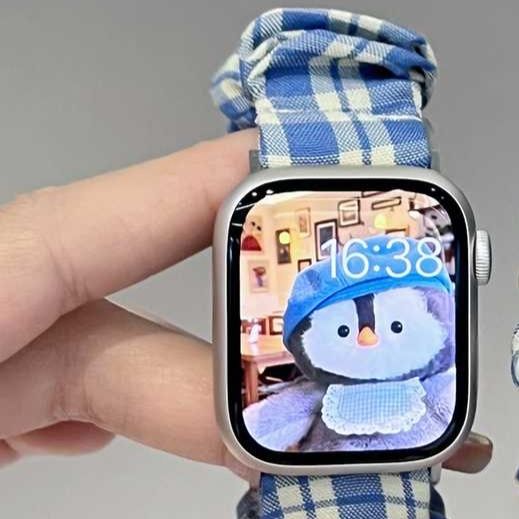 アップルウォッチバンド シュシュ風ナイロンバンド