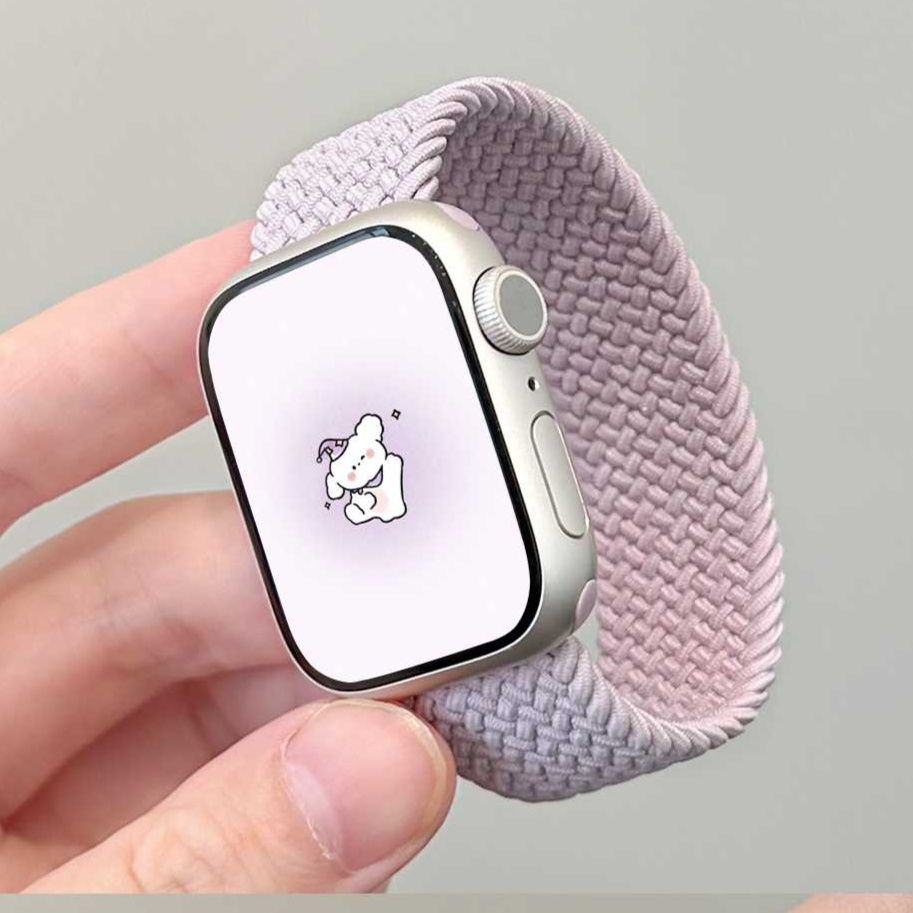 アップルウォッチバンド 編込みソフトフィットバンド