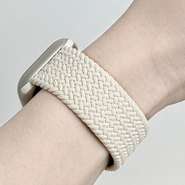 アップルウォッチバンド 伸縮性編み込みナイロンループバンド