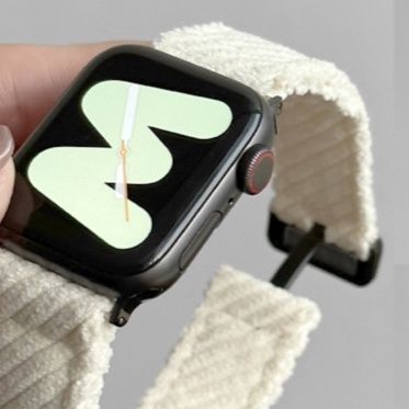 アップルウォッチバンド コーデュロイ調リブ織りバンド