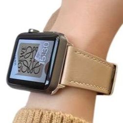 アップルウォッチバンド レザー調スマートウォッチバンド