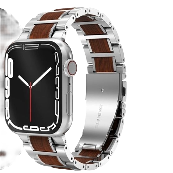 アップルウォッチバンド 天然木材 職人仕上げベルト