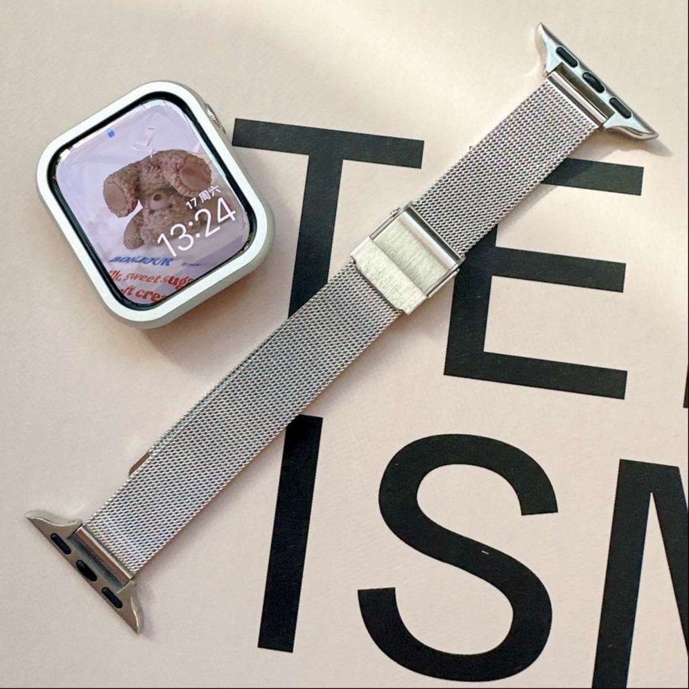 アップルウォッチバンド アップルウォッチ ミラネーゼループ ローズゴールド