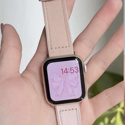 アップルウォッチバンド 柔らかレザー調スマートウォッチバンド