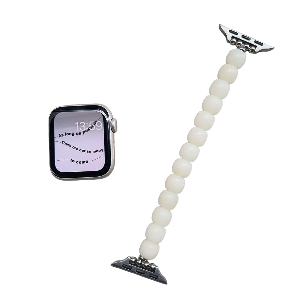 アップルウォッチバンド 天然石ビーズ調エレガントブレスレットバンド