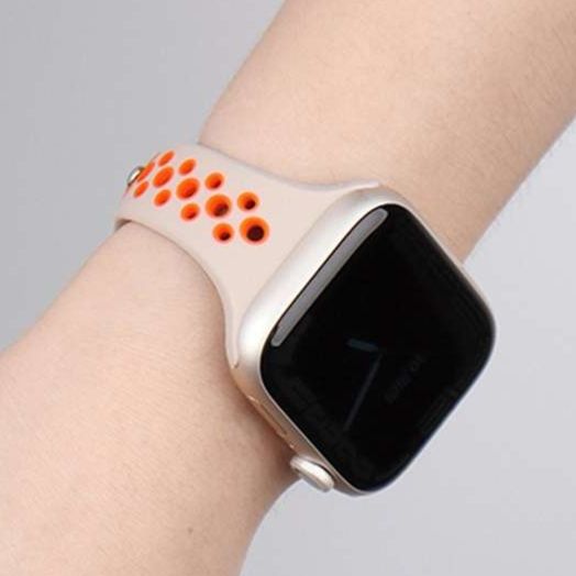 アップルウォッチバンド 通気性抜群の穴あきスポーツバンド