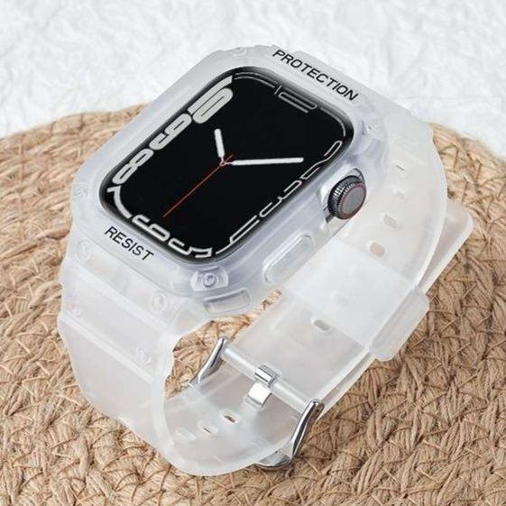 アップルウォッチバンド 耐衝撃保護ケース一体型スポーツバンド