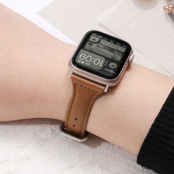 アップルウォッチバンドレザー 本革ステッチデザイン時計替えバンド