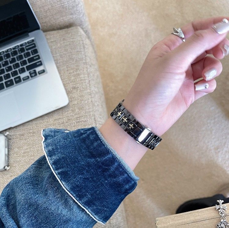 アップルウォッチバンドステンレス 十字架装飾 腕時計バンド