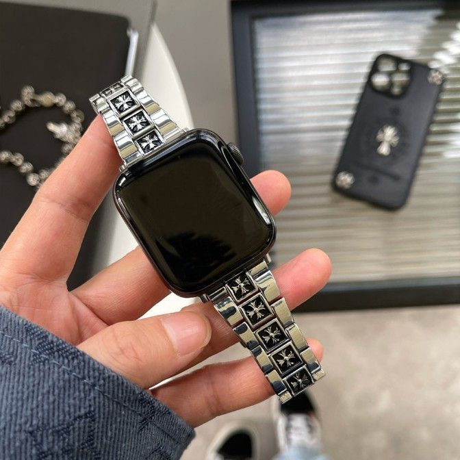 アップルウォッチバンドステンレス 十字架装飾 腕時計バンド
