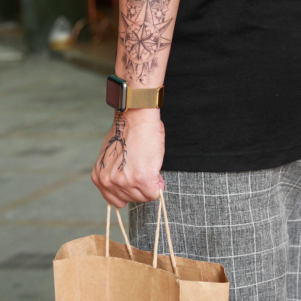 アップルウォッチバンド ミラネーゼ メタルバンド