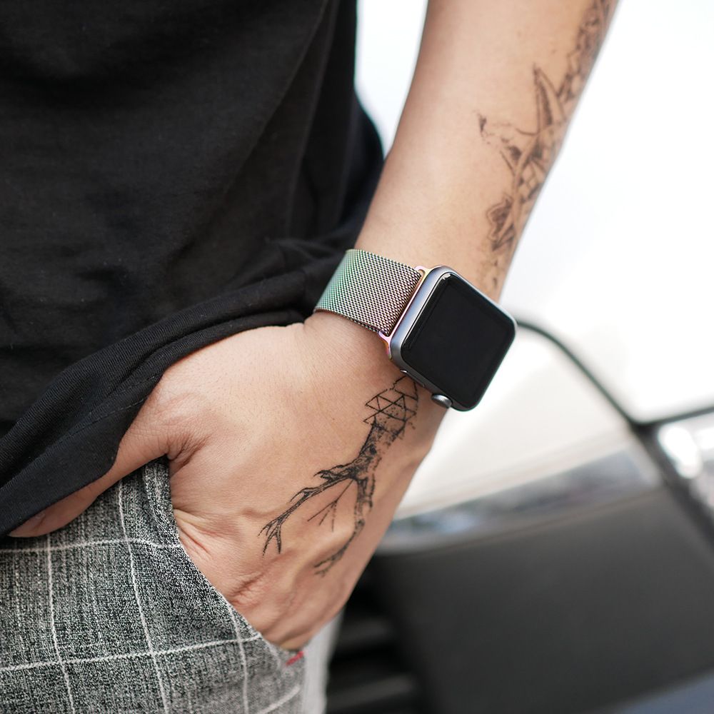 アップルウォッチバンド ミラネーゼ メタルバンド