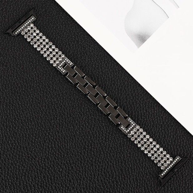 アップルウォッチバンド メタルバンド ラインストーン