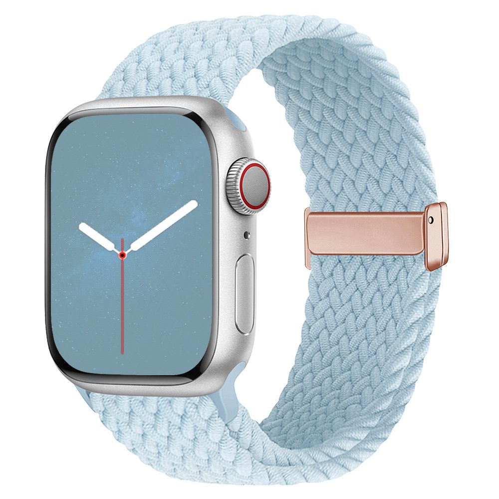 アップルウォッチバンド ナイロン編み 弾力タイプ 回環デザイン 磁気吸着
