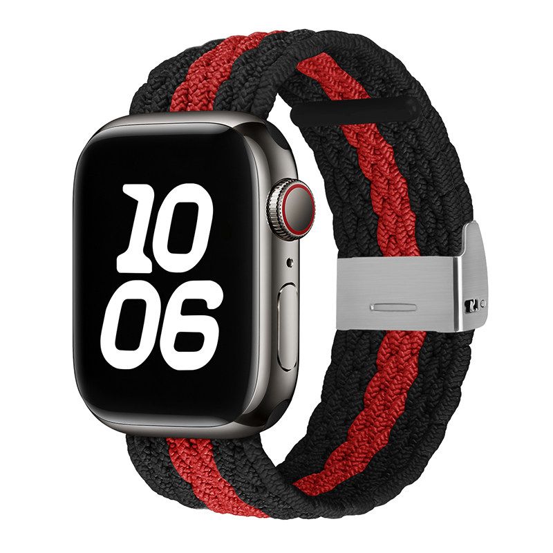 アップルウォッチバンドナイロン編み シングルループ 通気性デザイン