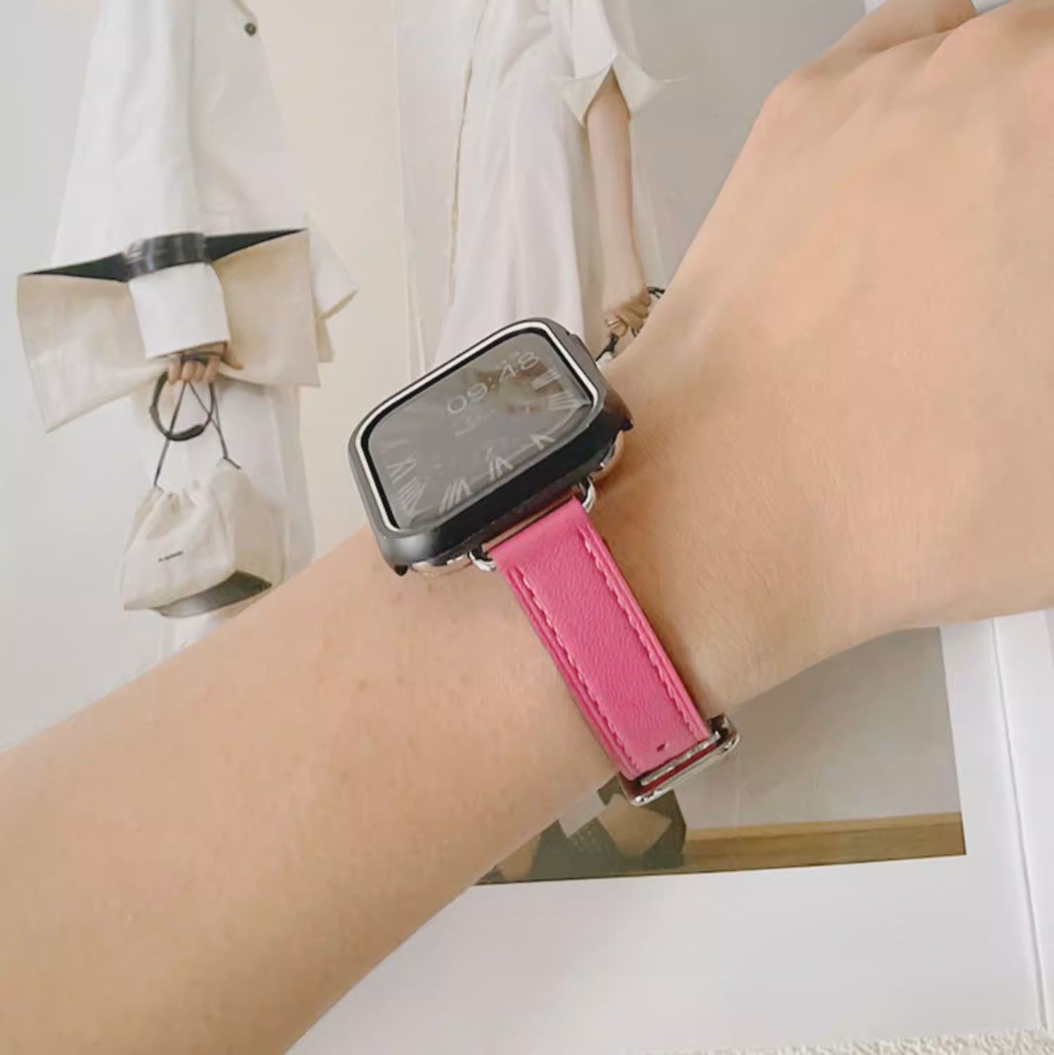 アップルウォッチバンドレザー 上質本革シングルツアー型時計替えバンド