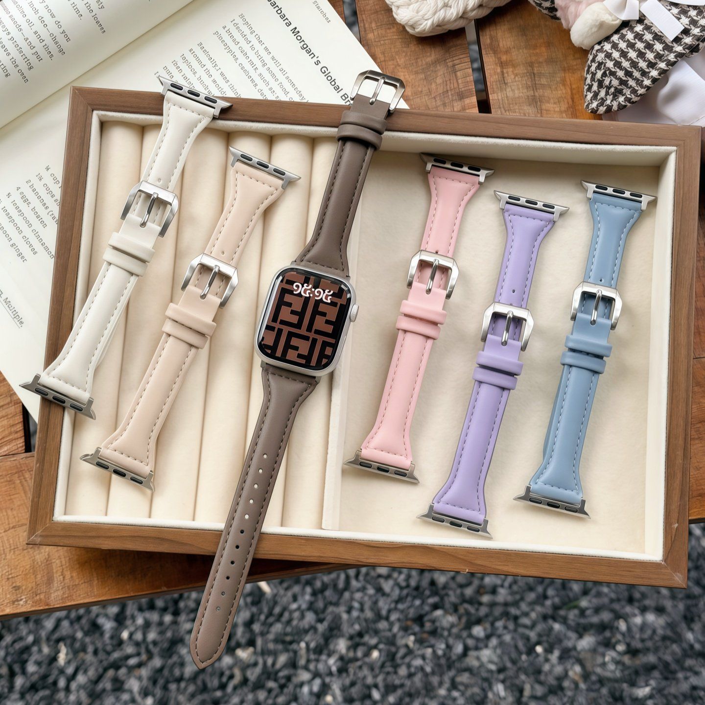 アップルウォッチバンド 本革 小蛮腰デザイン レザー