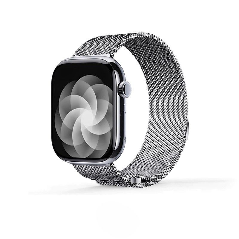 アップルウォッチバンド 上質チタン編みメッシュバンド