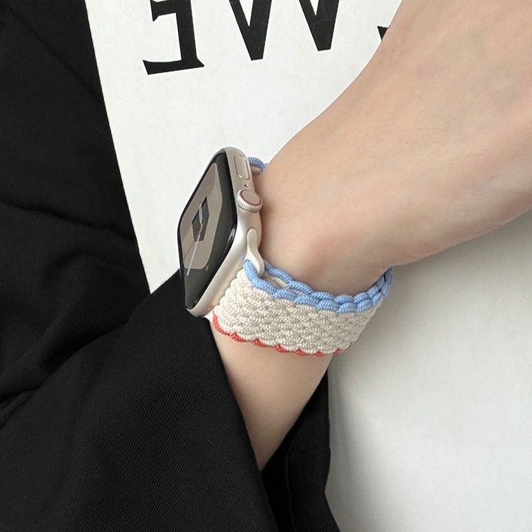 アップルウォッチバンド 編み目デザイン ナイロンバンド