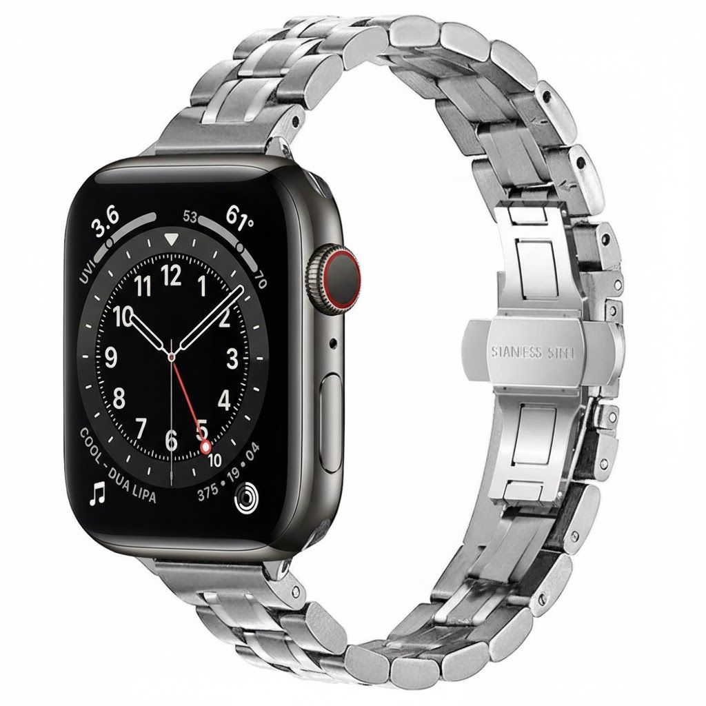 アップルウォッチバンド ステンレス 高級感溢れるステンレス製チェーン時計ベルト