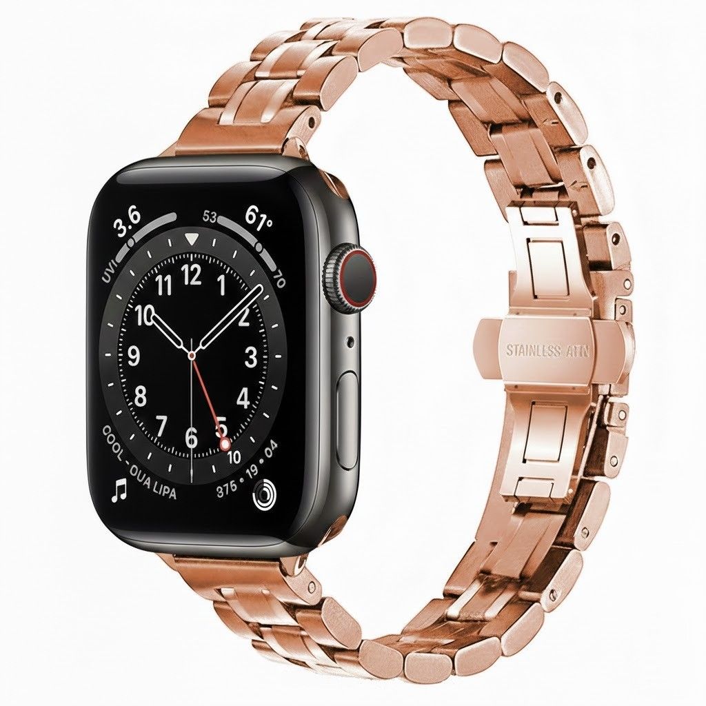 アップルウォッチバンド ステンレス 高級感溢れるステンレス製チェーン時計ベルト