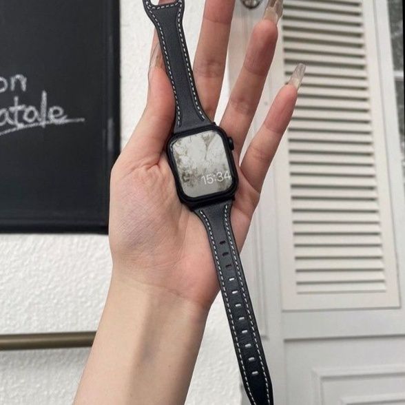 アップルウォッチバンド ソフトレザー スリム ウォッチバンド