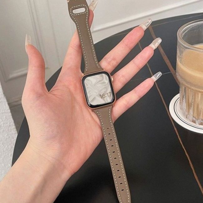 アップルウォッチバンド ソフトレザー スリム ウォッチバンド