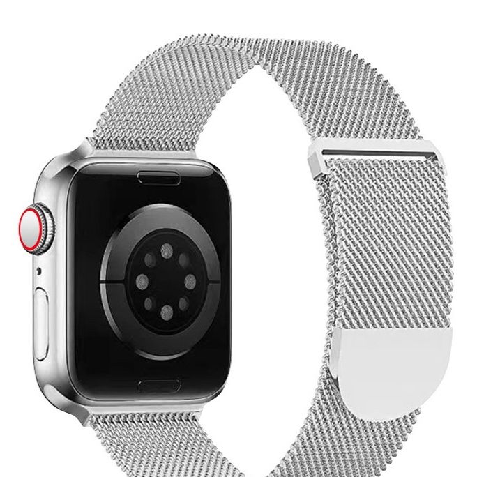 アップルウォッチバンド 磁石式留め具付きステンレスメッシュバンド