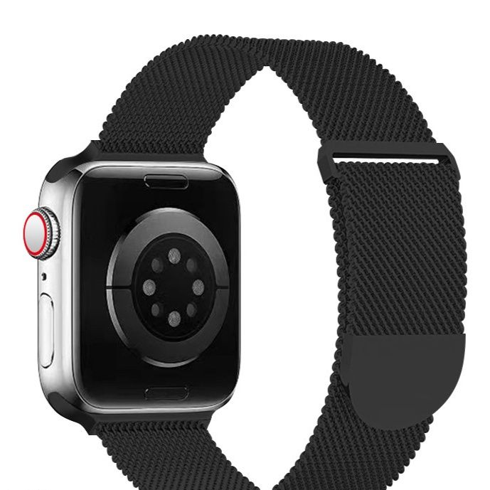 アップルウォッチバンド 磁石式留め具付きステンレスメッシュバンド