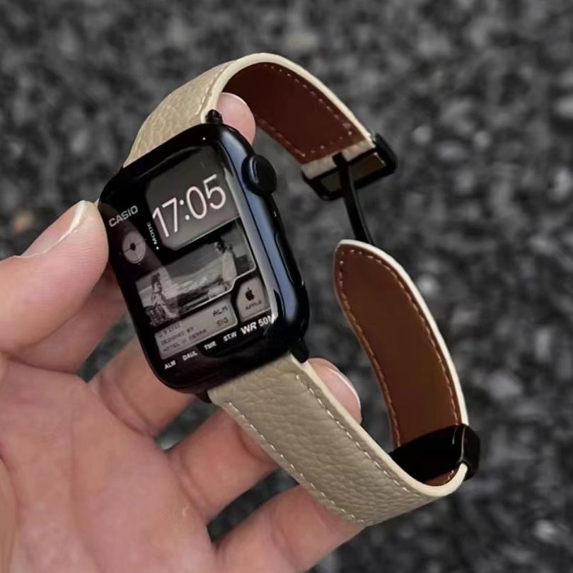 アップルウォッチバンド 二重巻きレザーバンド本革仕様