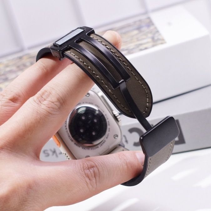 アップルウォッチバンドレザー 本革一枚仕立てシンプルステッチバンド