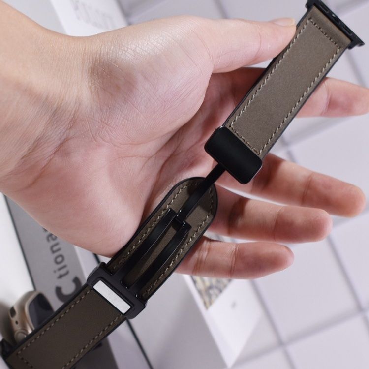 アップルウォッチバンドレザー 本革一枚仕立てシンプルステッチバンド