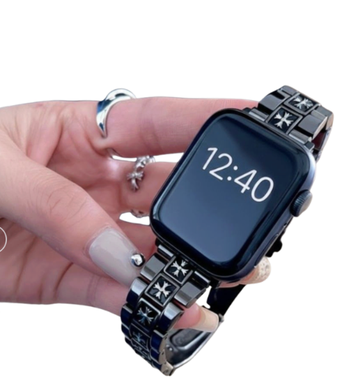 アップルウォッチバンドステンレス 十字架装飾 腕時計バンド