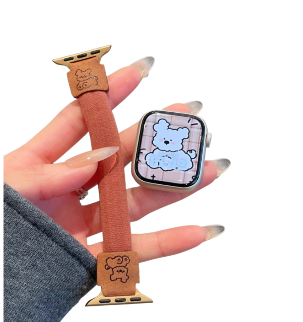 アップルウォッチバンド くまモチーフ 布製バンド