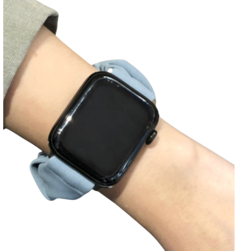 アップルウォッチバンド シュシュ風ナイロンバンド