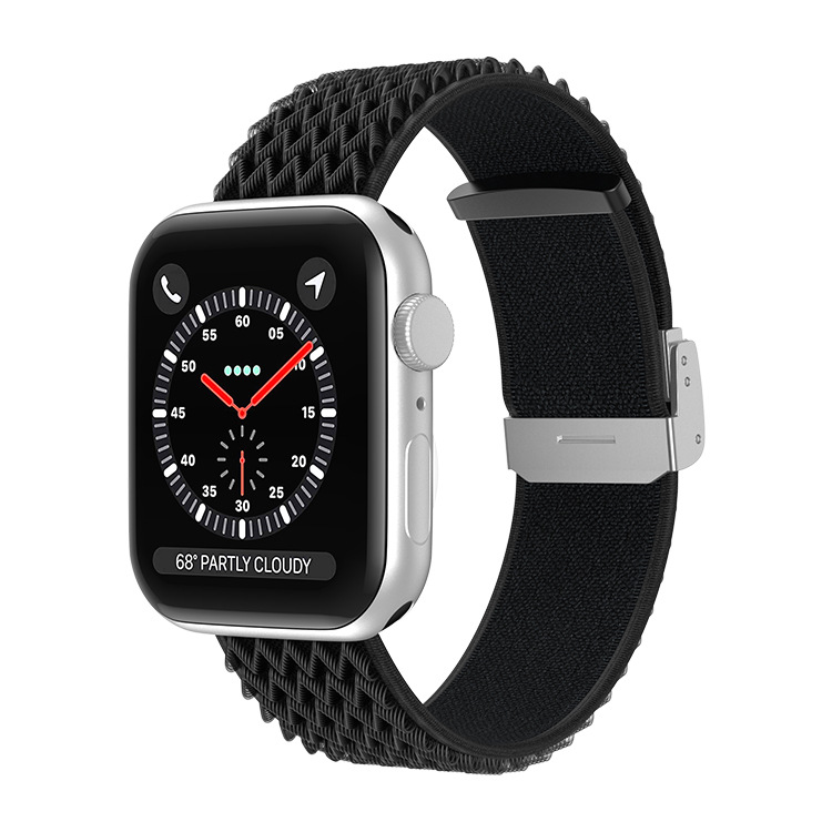 アップルウォッチバンド 編み込みデザイン調整可能ソロループ