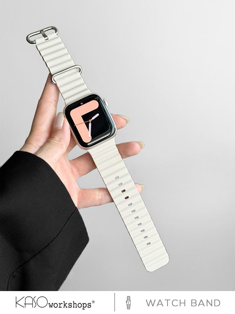 アップルウォッチバンド 波型クッション スポーツバンド