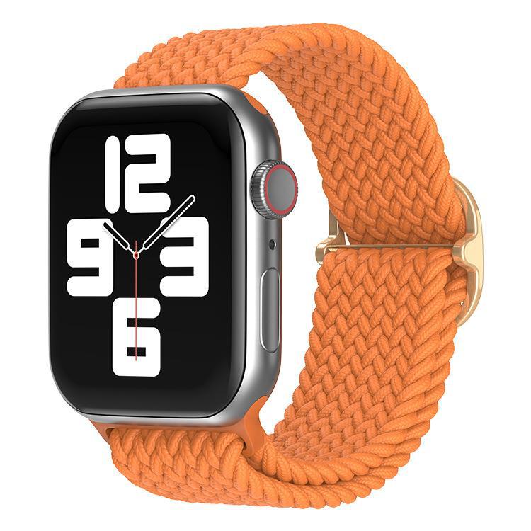 アップルウォッチバンド 編み込みデザイン調節可能一体型腕時計ベルト