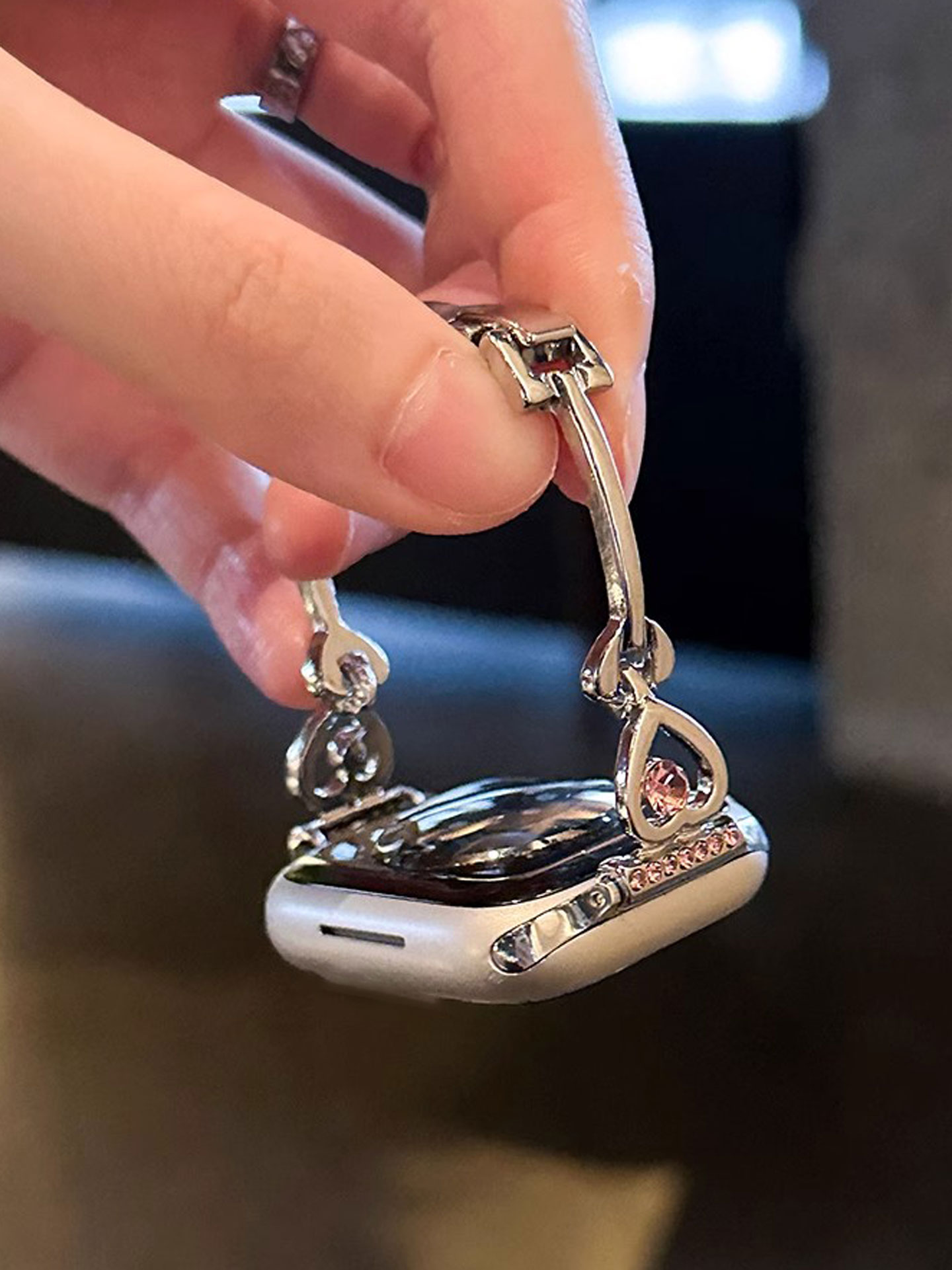 アップルウォッチバンド ハートリンク輝きブレスレット