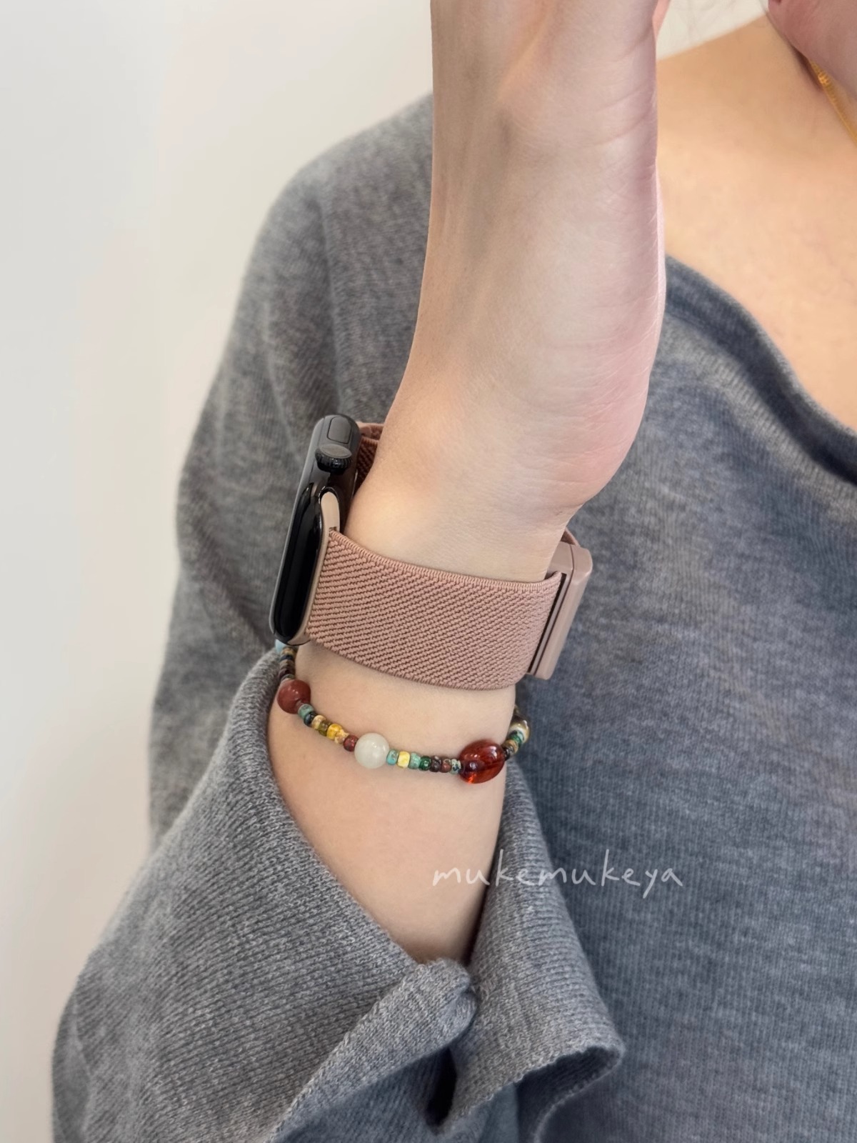 アップルウォッチバンド 伸縮性メッシュバンド