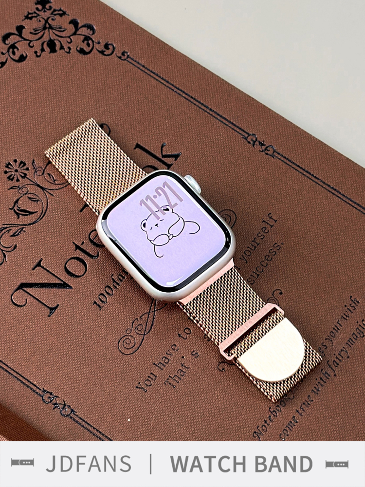 アップルウォッチバンド 上質メッシュチタンバンド