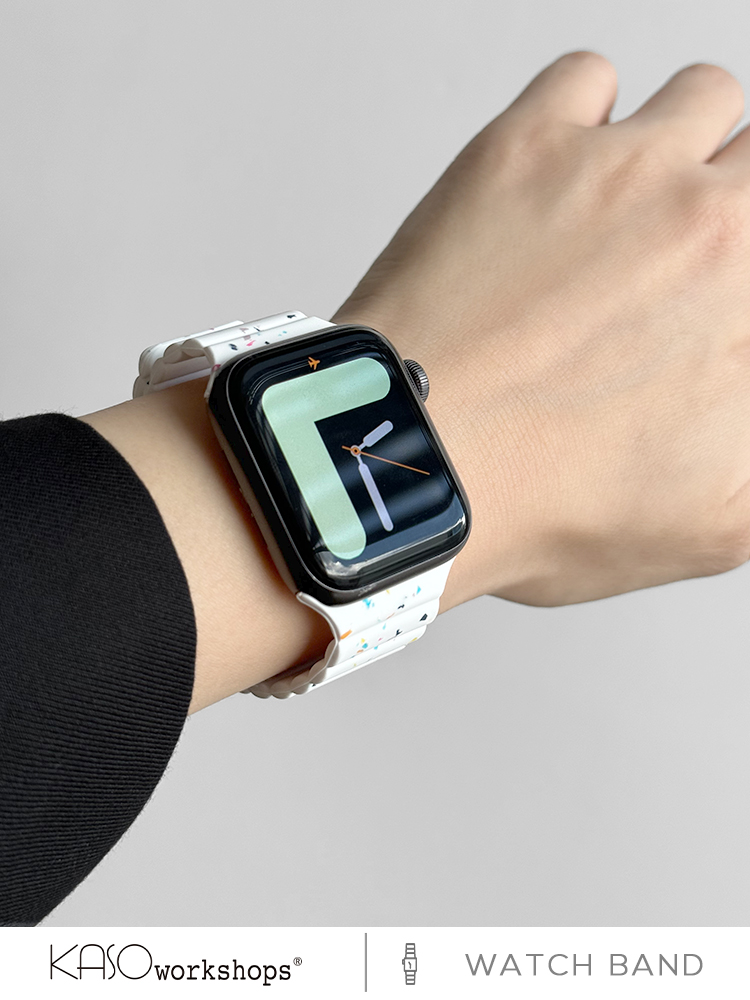 アップルウォッチバンド テラゾ調スポーツバンド