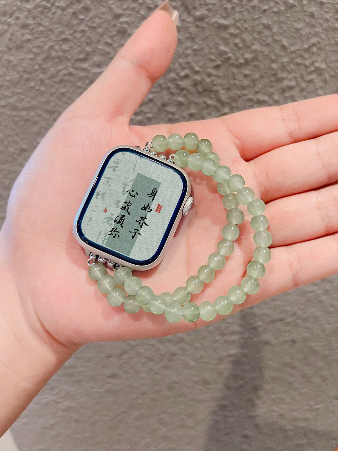 アップルウォッチバンド 天然石ビーズブレスレット