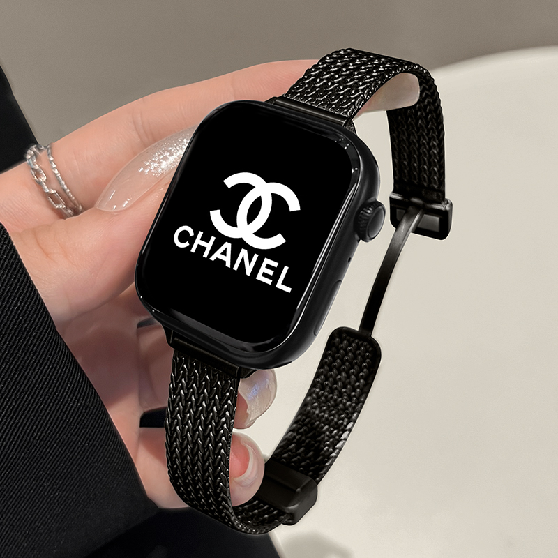 アップルウォッチバンド 高級網目編みチタンバンド