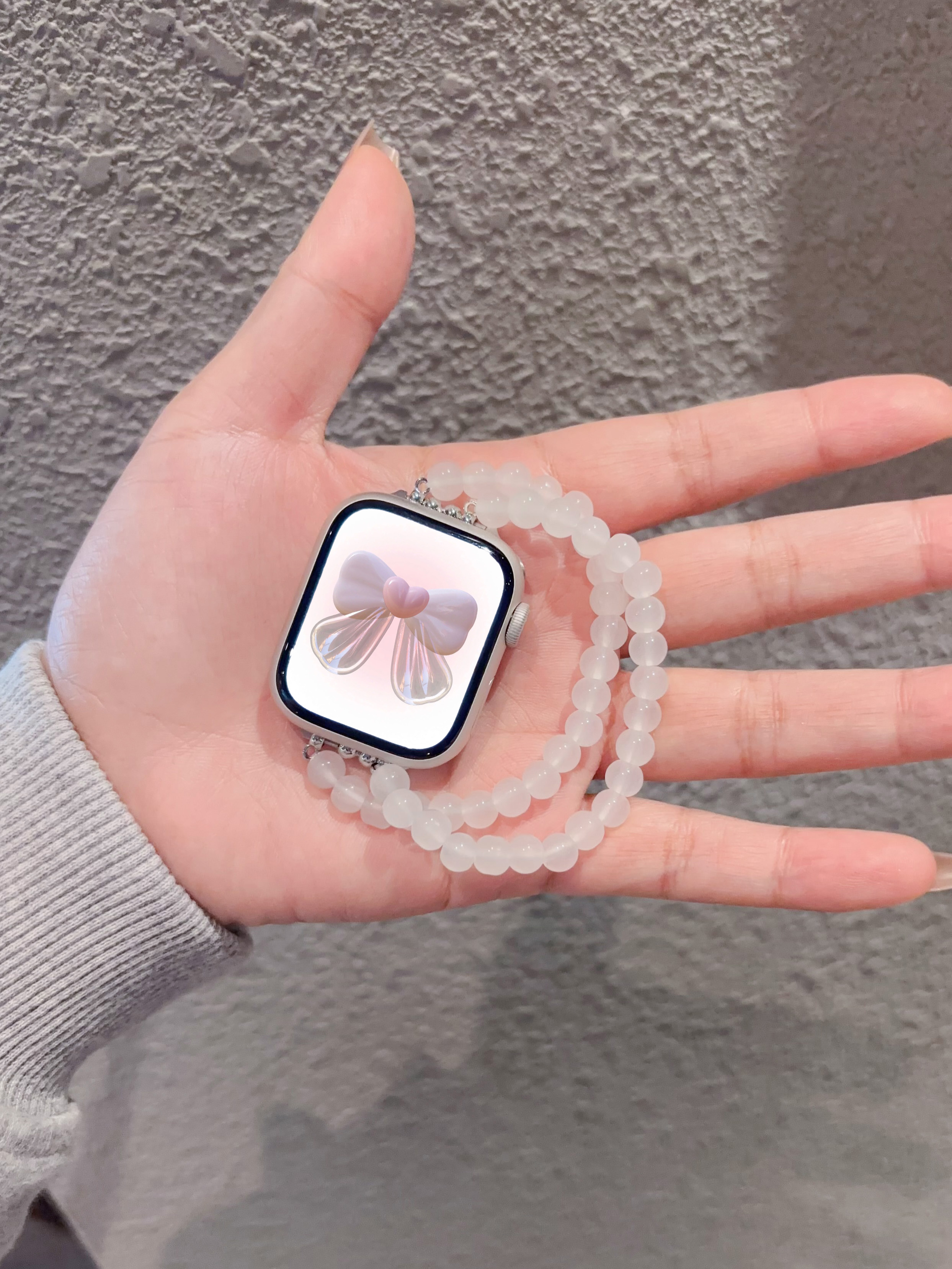アップルウォッチバンド 天然石ビーズブレスレット